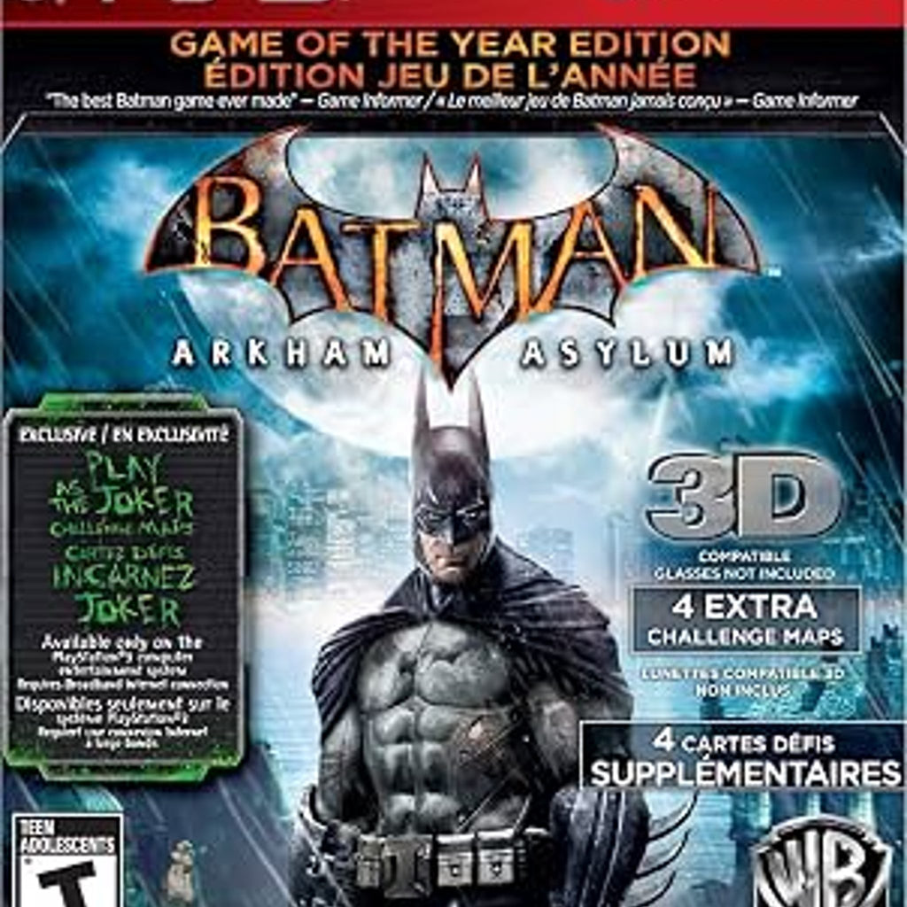 Warner Brothers Batman Arkham City GOTY PlayStation 3