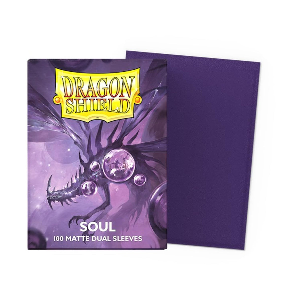 Dragon Shield 100ct Standard Size Dual Matte Metallic Purple (Soul) Sleeves