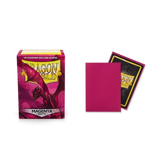 Arcane Tinmen Dragon Shield Magenta Matte Sleeves 100 Count 63x88mm
