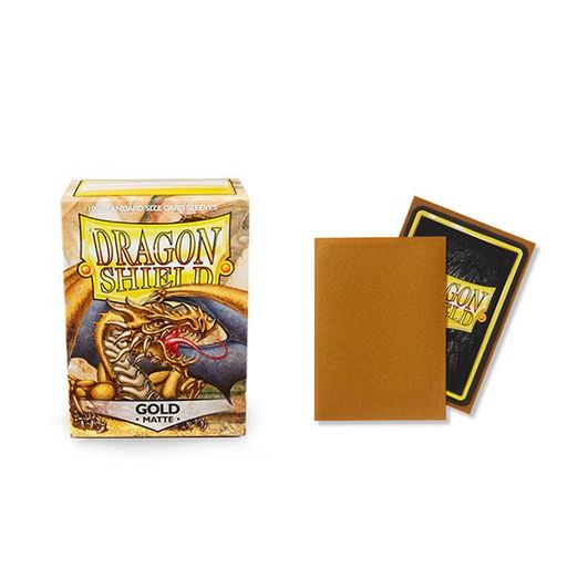 Arcane Tinmen Dragon Shield Matte Gold Sleeves 100 Pack