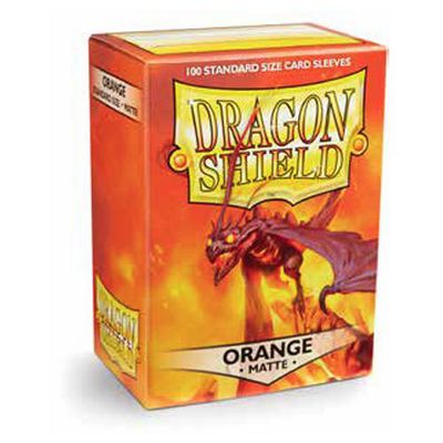 Arcane Tinmen Dragon Shield Matte Orange Sleeves 100 Pack