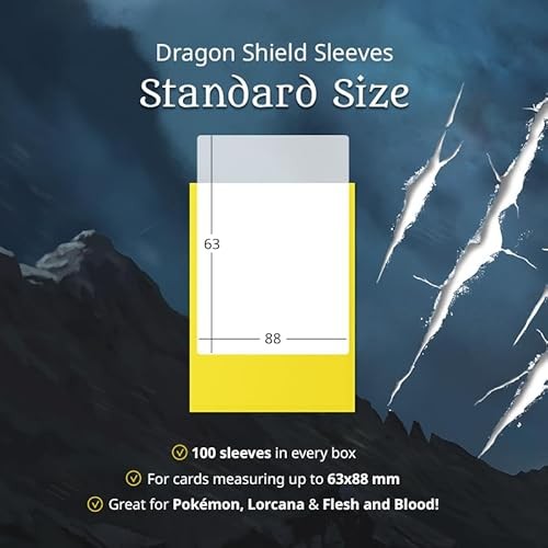 Arcane Tinmen Dragon Shield Matte Sleeves Standard Size Pack of 100