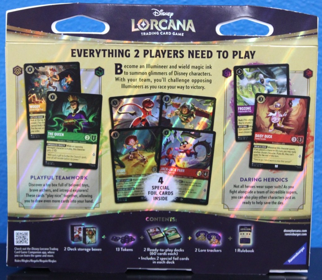 Disney Lorcana Two-Player Deck: Elastigirl & Buzz Lightyear