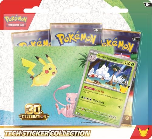 Pokémon 30th Celebration Tech Sticker Collection