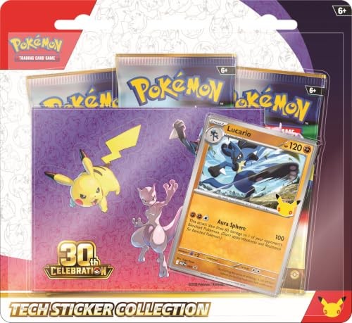 Pokémon 30th Celebration Tech Sticker Collection