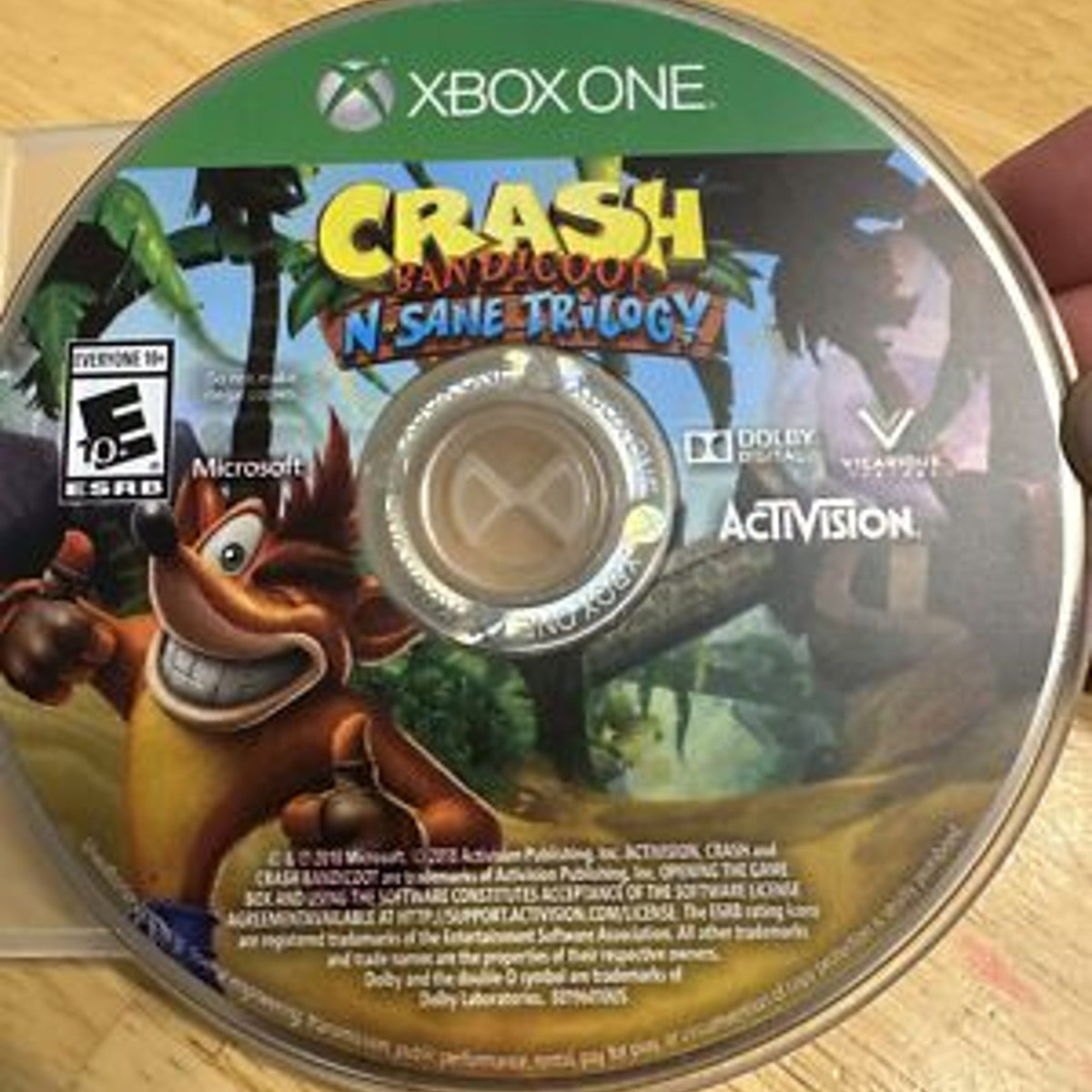 Activision Crash Bandicoot N. Sane Trilogy Xbox One