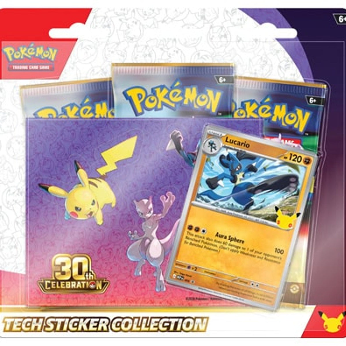 Pokémon 30th Celebration Tech Sticker Collection