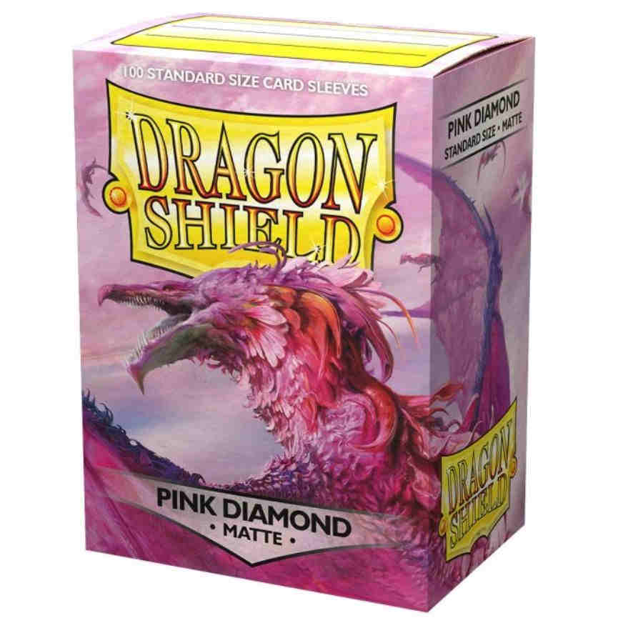 Arcane Tinmen Dragon Shield Matte Pink Diamond Sleeves 100 Pack