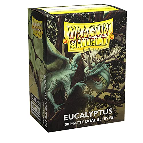 Dragon Shield Standard 100ct Dual Matte Eucalyptus Pastel Green Sleeves 63x88mm