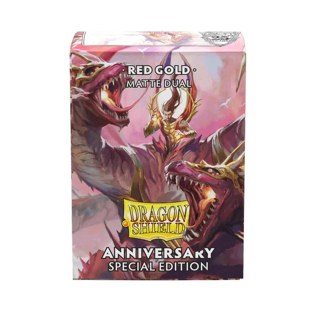 Arcane Tinmen Dragon Shield Sleeves Matte Dual Red Gold, Pack of 1