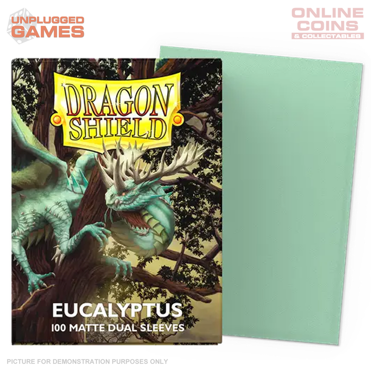 Dragon Shield Standard 100ct Dual Matte Eucalyptus Pastel Green Sleeves 63x88mm