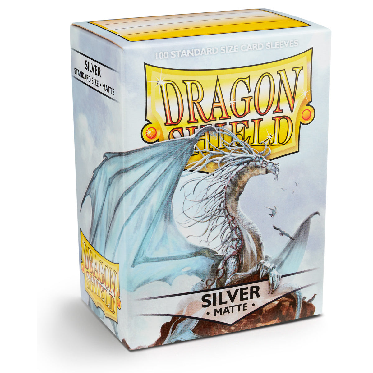 Dragon Shield TCG - 100 Matte Trading Card Sleeves - Silver
