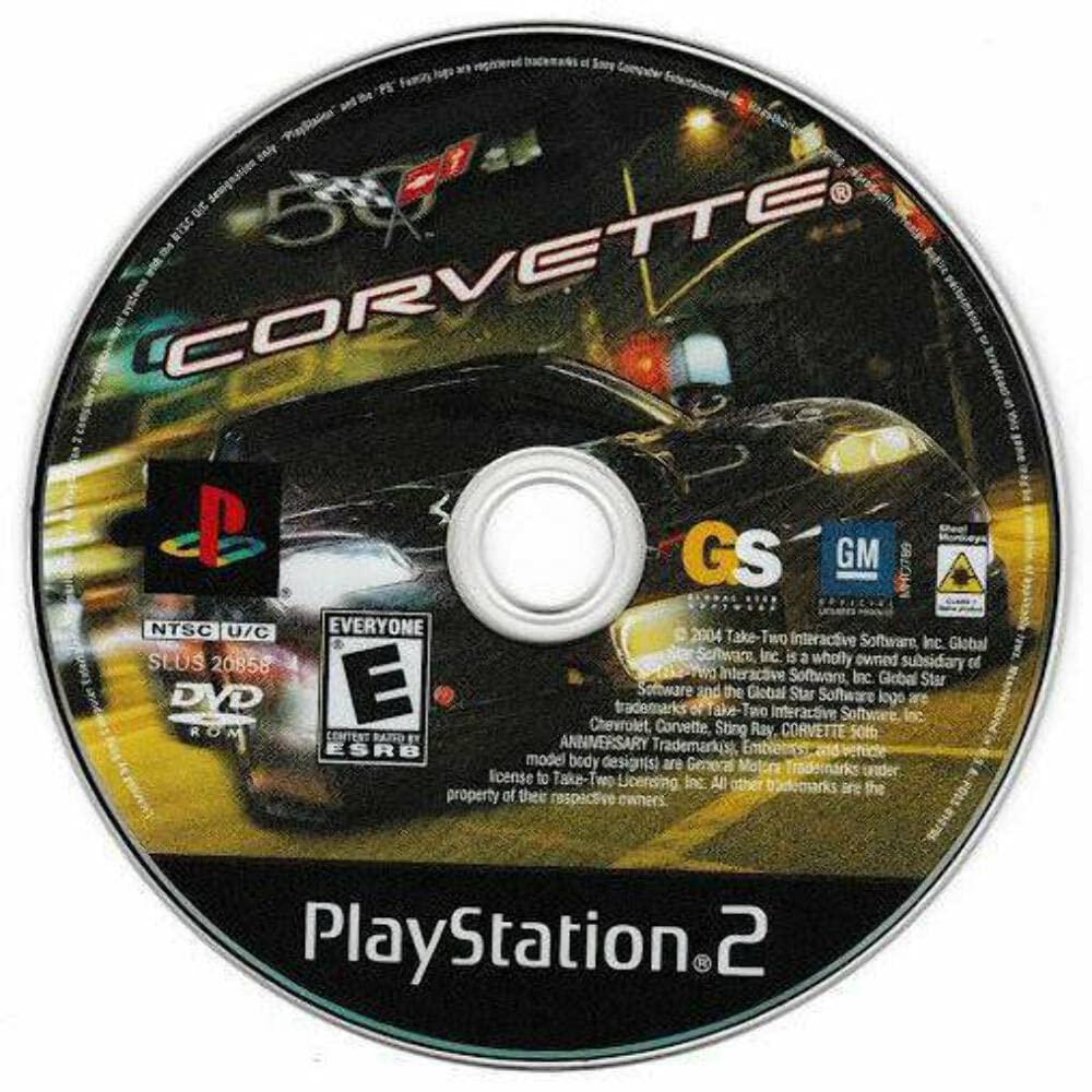 TDK Games Corvette - Sony PS2, Tested, Great Shape!
