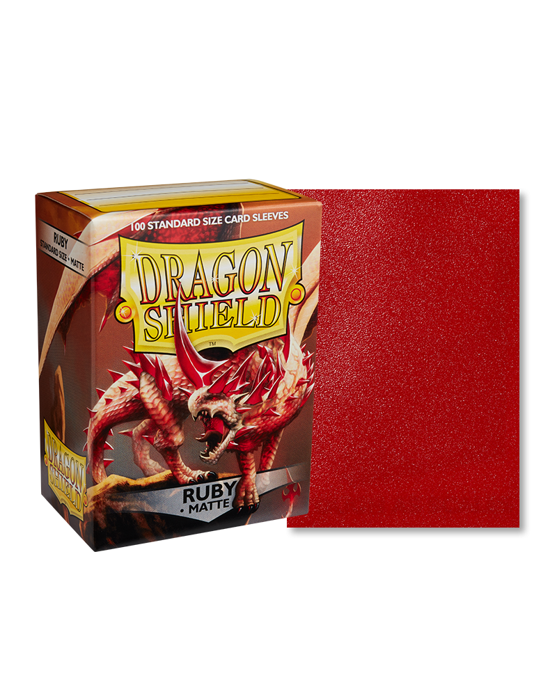 Arcane Tinmen Dragon Shield Ruby Sleeves 100 Pack 88 mm