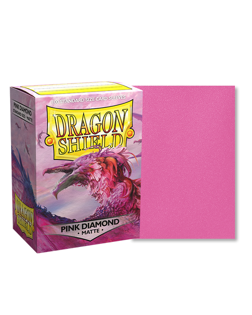 Arcane Tinmen Dragon Shield Matte Pink Diamond Sleeves 100 Pack