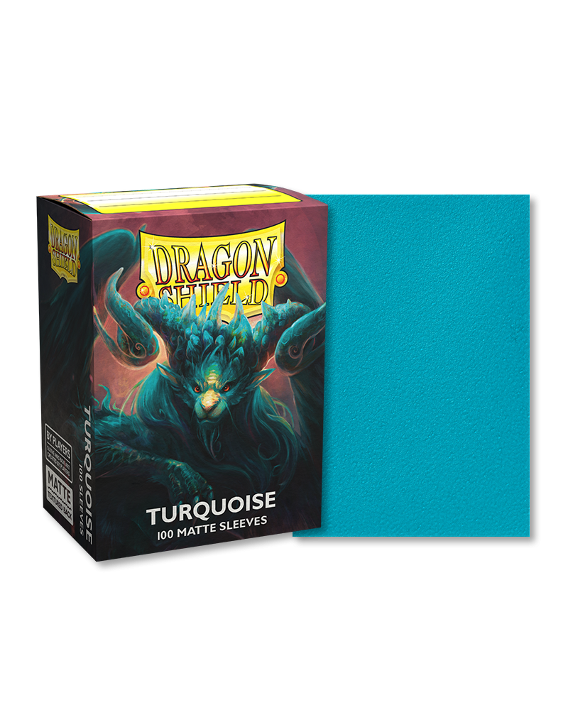 Dragon Shield - Turquoise Atebeck Matte Card Sleeves (100)