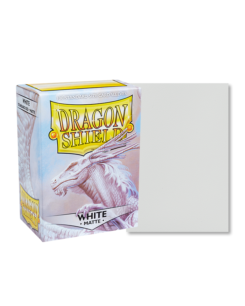 Dragon Shield TCG - 100 Matte Trading Card Sleeves - White