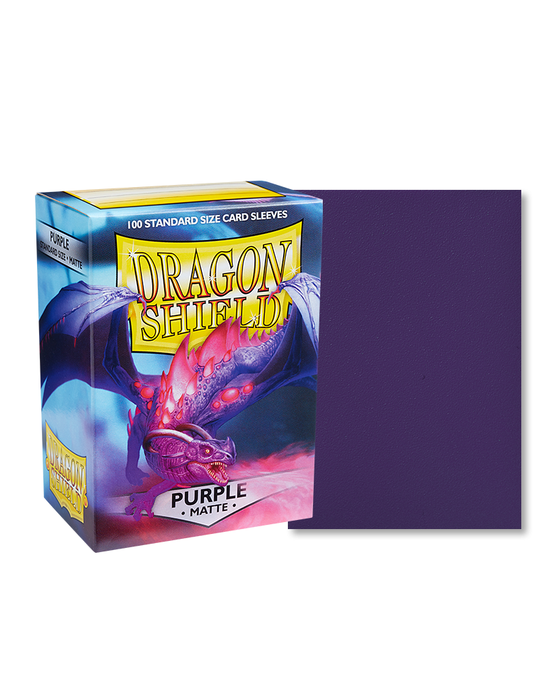 Dragon Shield Standard 100ct Matte Purple Sleeves 63x88mm