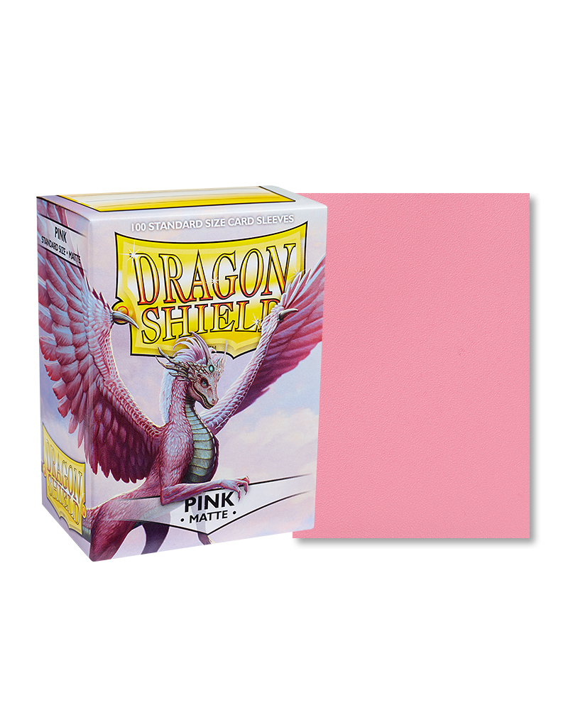 Arcane Tinmen Dragon Shield Matte Pink Sleeves 100ct 63x88mm