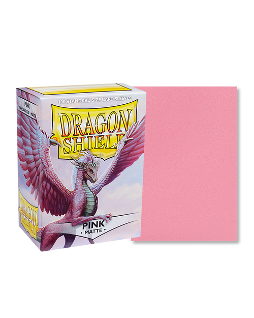 Arcane Tinmen Dragon Shield Matte Pink Sleeves 100ct 63x88mm