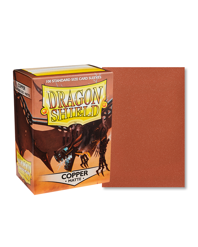 Dragon Shield Matte Copper Sleeves, 100 Pack Standard