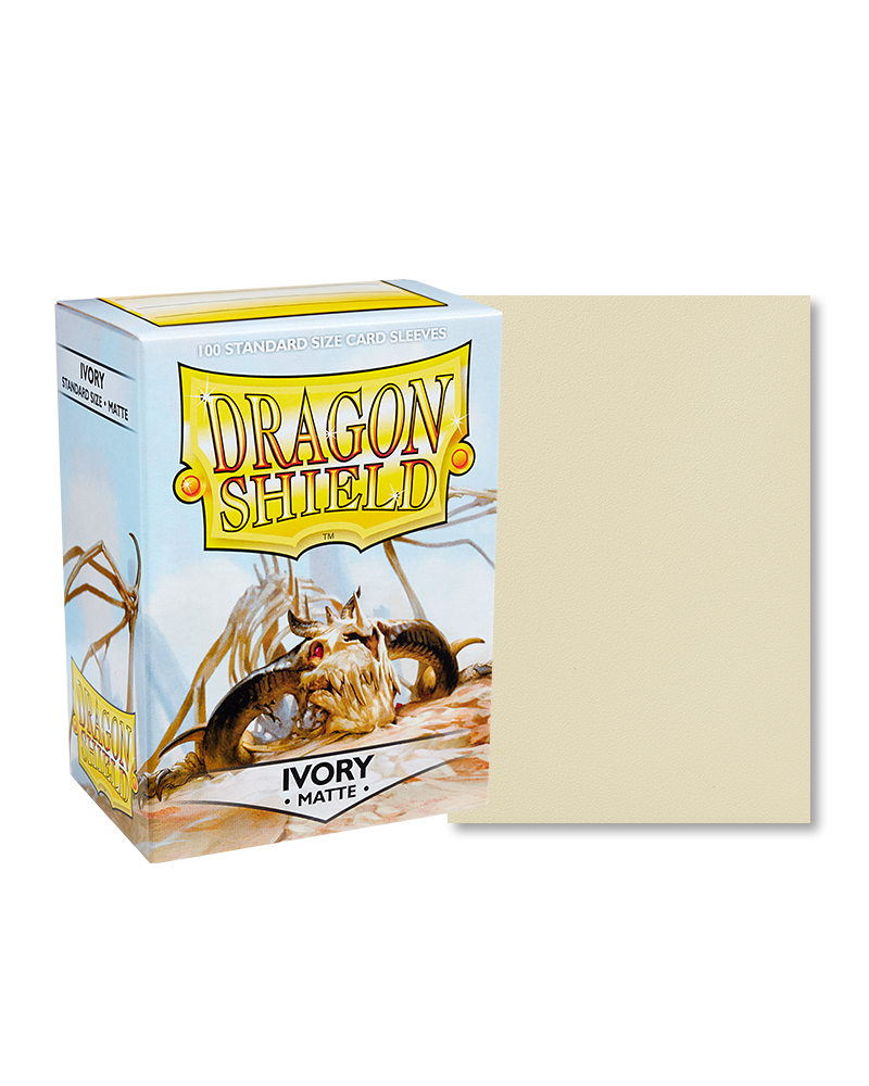 Dragon Shield Standard 100ct Matte Ivory Sleeves 63x88mm