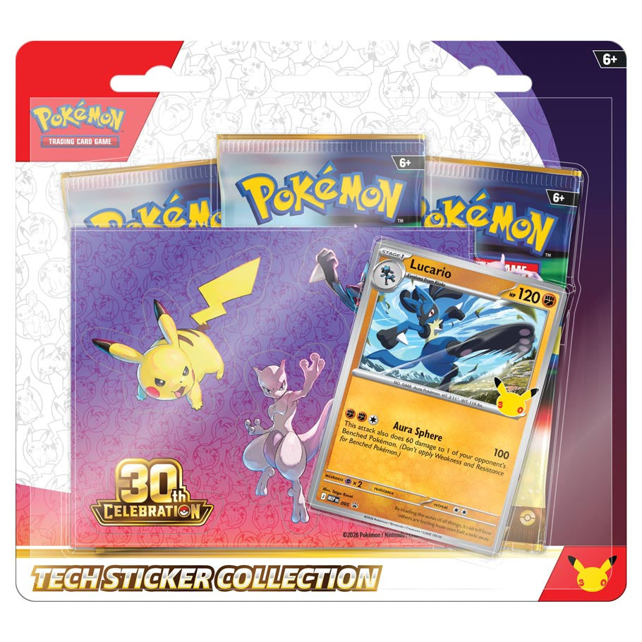 Pokémon 30th Celebration Tech Sticker Collection