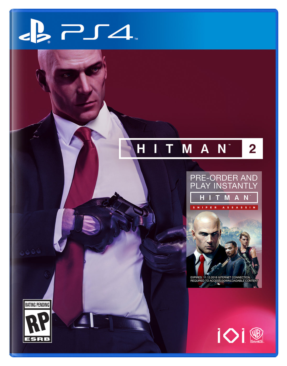 Warner Bros. Games Hitman 2 for PlayStation 4, Size M
