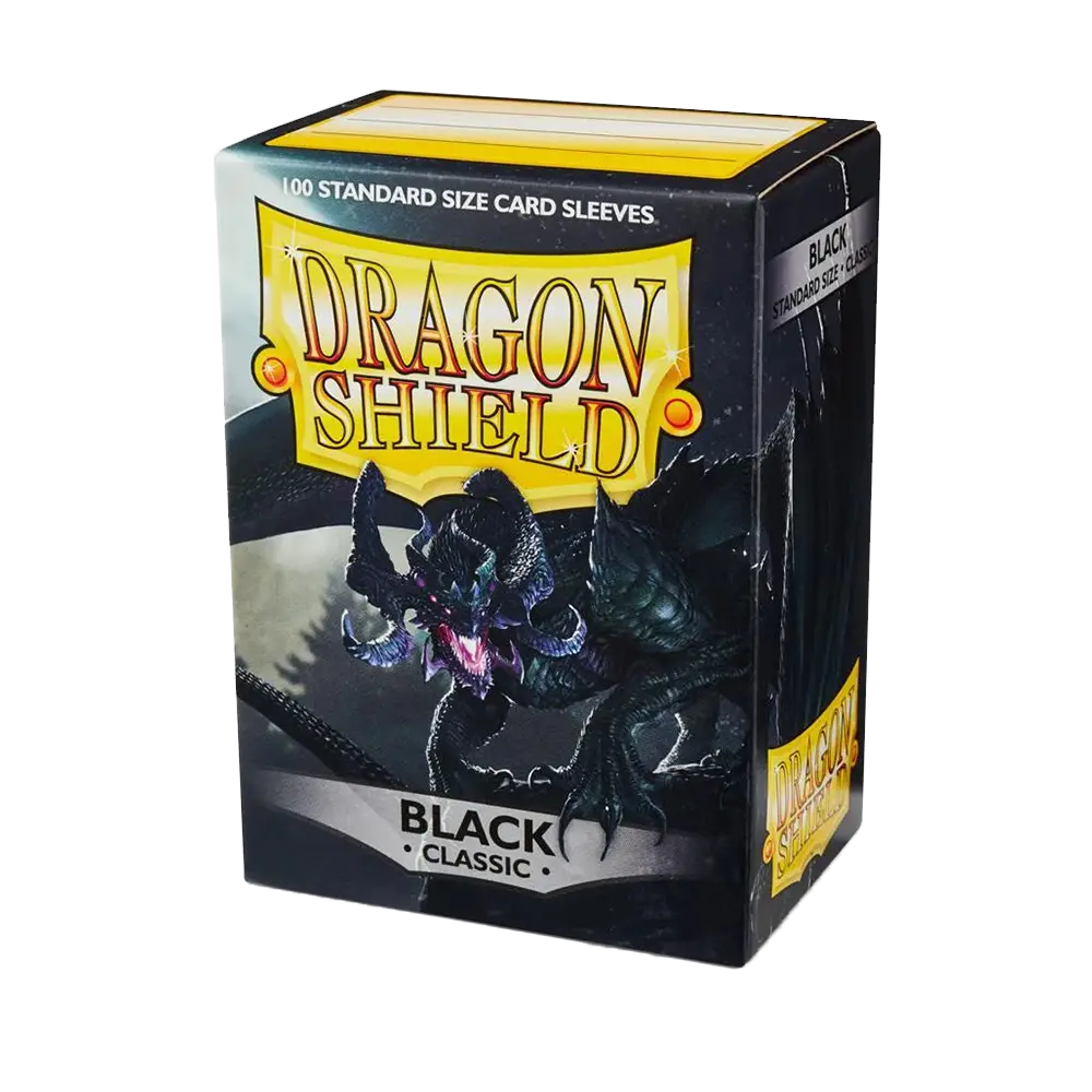 Dragon Shield Standard 100ct Classic Black Sleeves 63x88mm