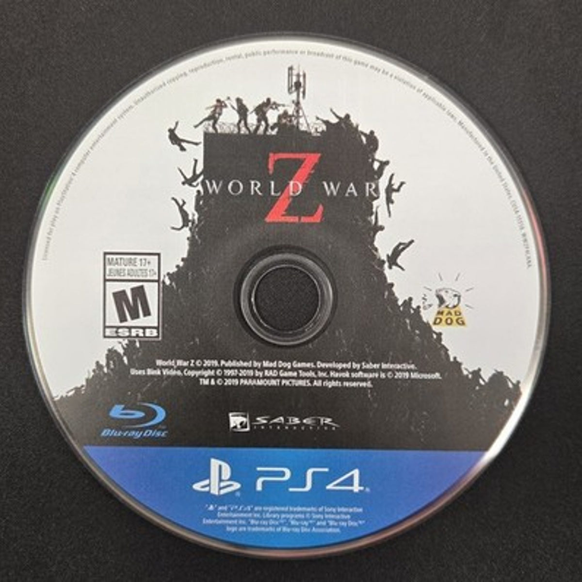 Mad Dog Games World War Z for PlayStation 4