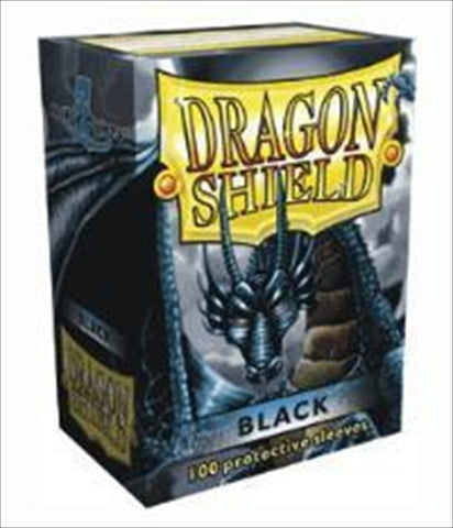 Dragon Shield Standard 100ct Classic Black Sleeves 63x88mm