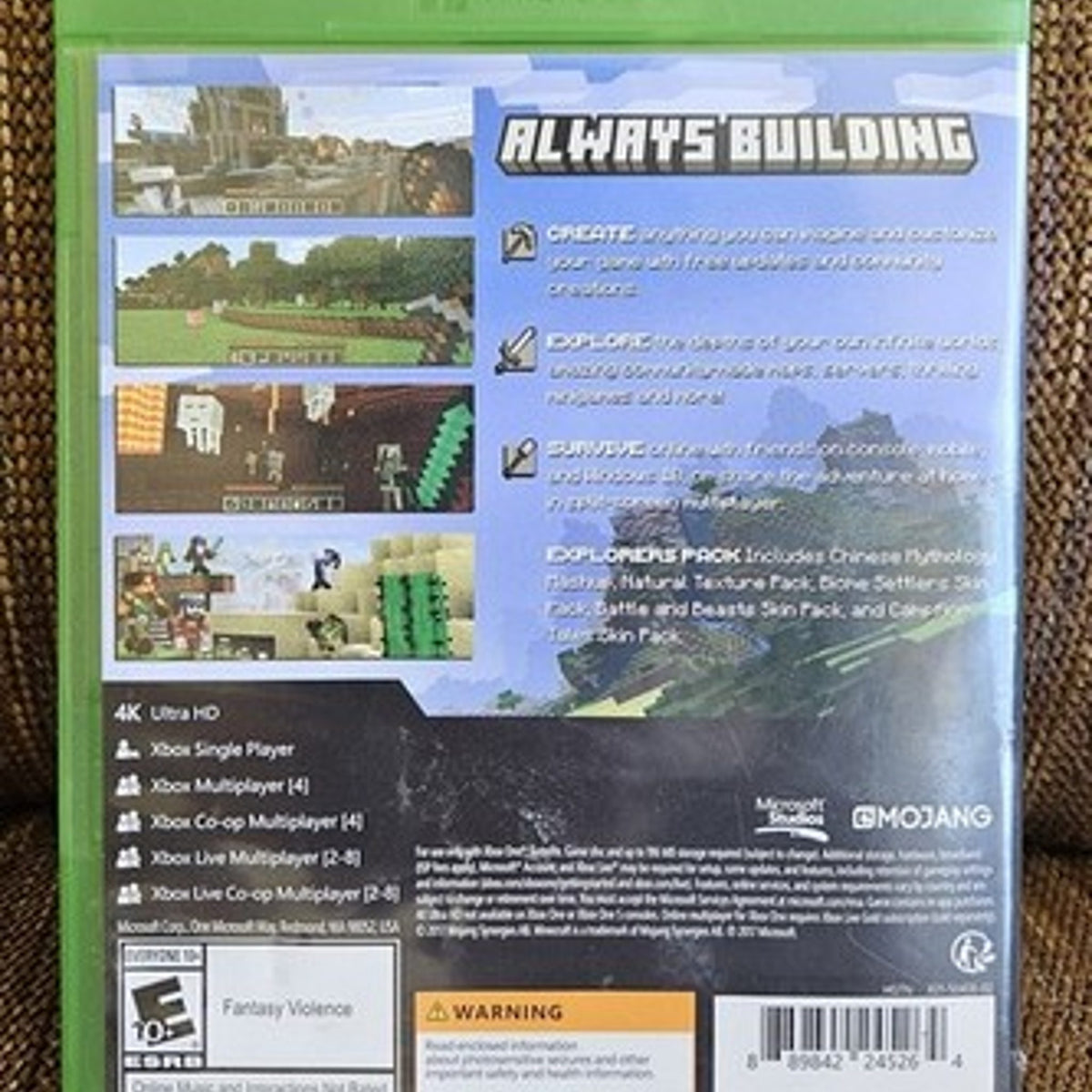 Microsoft Minecraft Explorers Pack - Xbox One, Pre-Owned