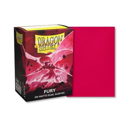 Dragon Shield - Standard Dual Matte Fury Sleeves 100 Pack