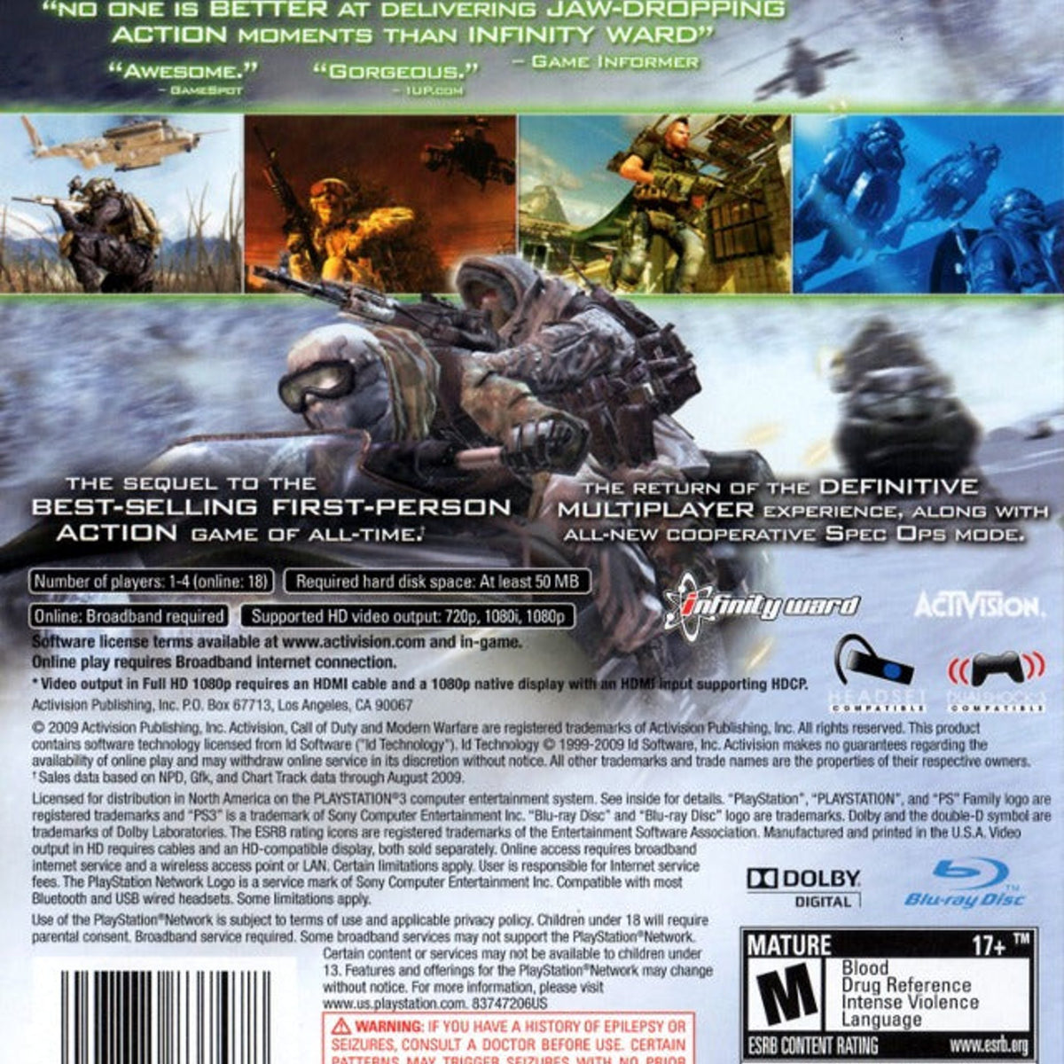 Activision Call of Duty: Modern Warfare 2 - Playstation 3