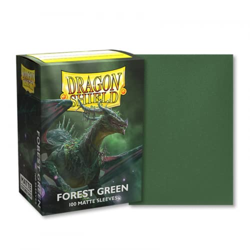 Dragon Shield TCG - 100 Matte Trading Card Sleeves - Forest Green