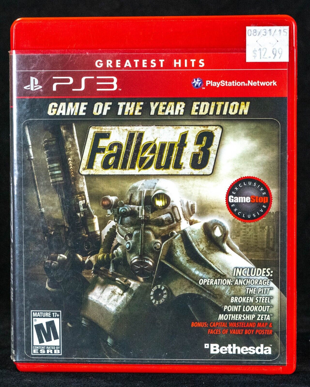 Bethesda Fallout 3 PS3 Game GOTY Greatest Hits - Very Good