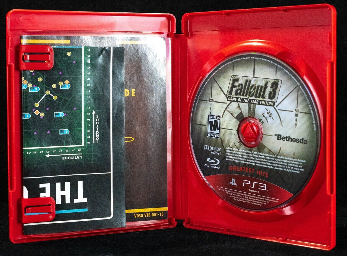 Bethesda Fallout 3 PS3 Game GOTY Greatest Hits - Very Good
