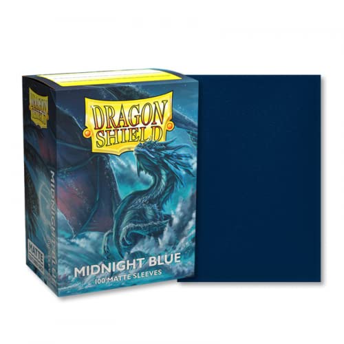 Dragon Shield Standard 100ct Matte Midnight Blue Sleeves 63x88mm