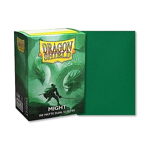 Arcane Tinmen Dragon Shield Dual Matte Might Green Sleeves 100ct