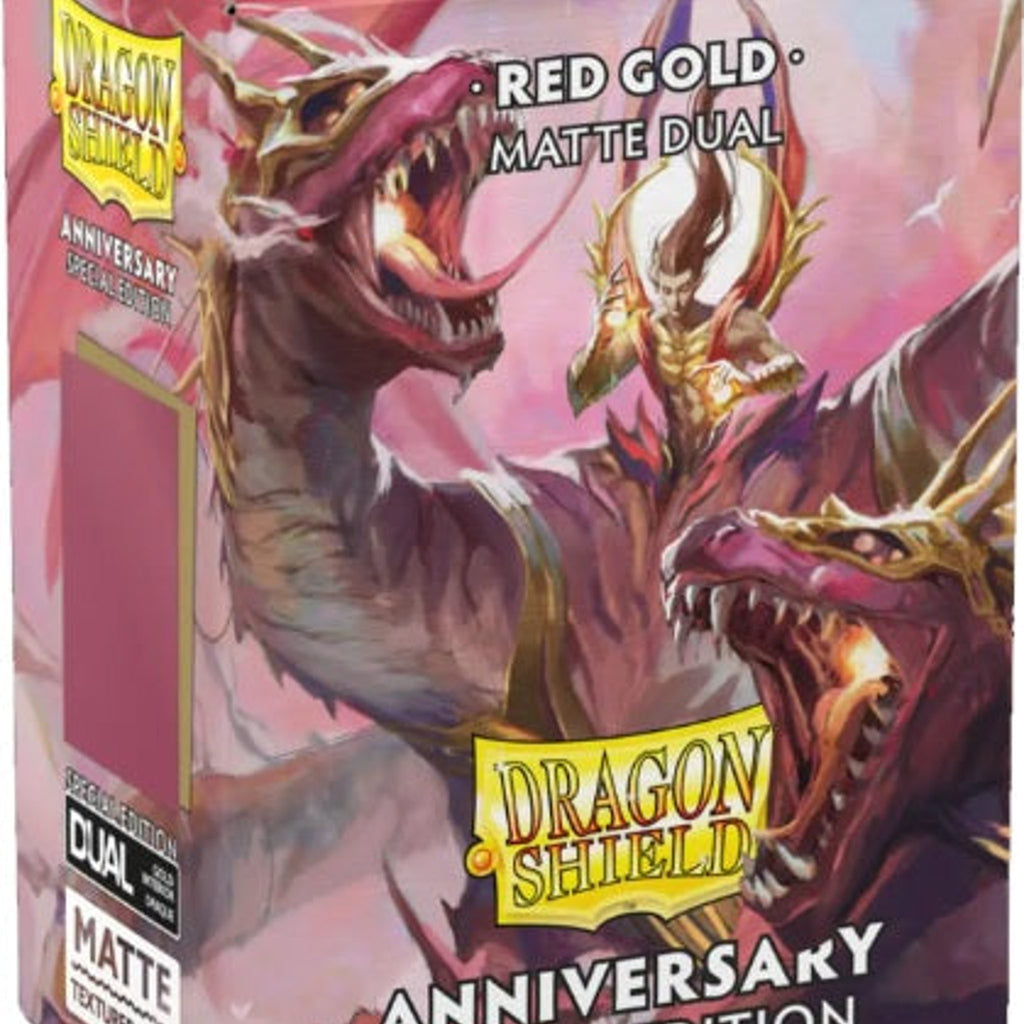 Arcane Tinmen Dragon Shield Sleeves Matte Dual Red Gold, Pack of 1