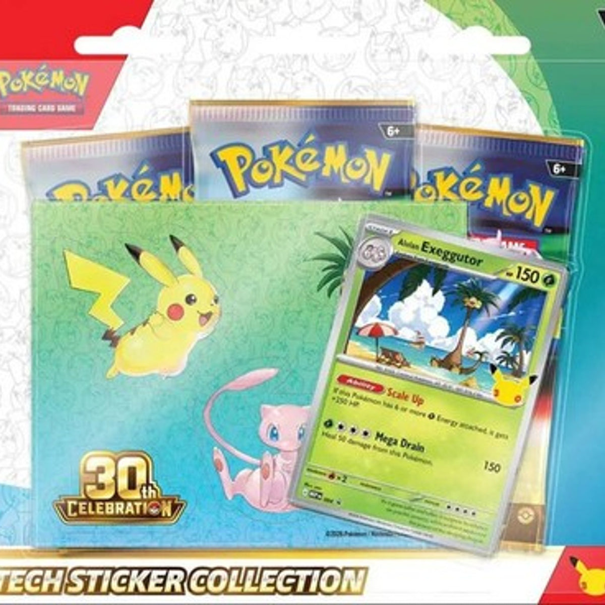 Pokémon 30th Celebration Tech Sticker Collection