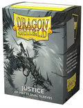 Arcane Tinmen Dragon Shield Dual Matte Justice Silver Sleeves 100ct