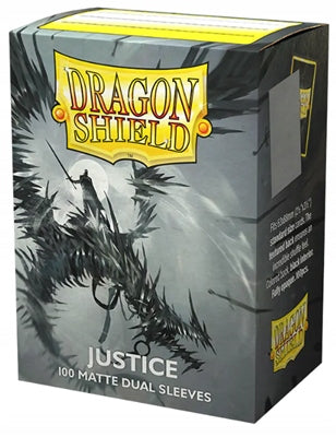 Arcane Tinmen Dragon Shield Dual Matte Justice Silver Sleeves 100ct