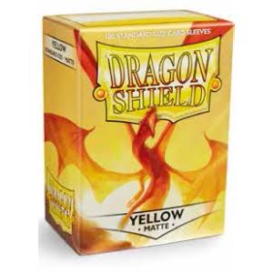 Dragon Shield Matte Yellow Sleeves 100 Pack Elichaphaz