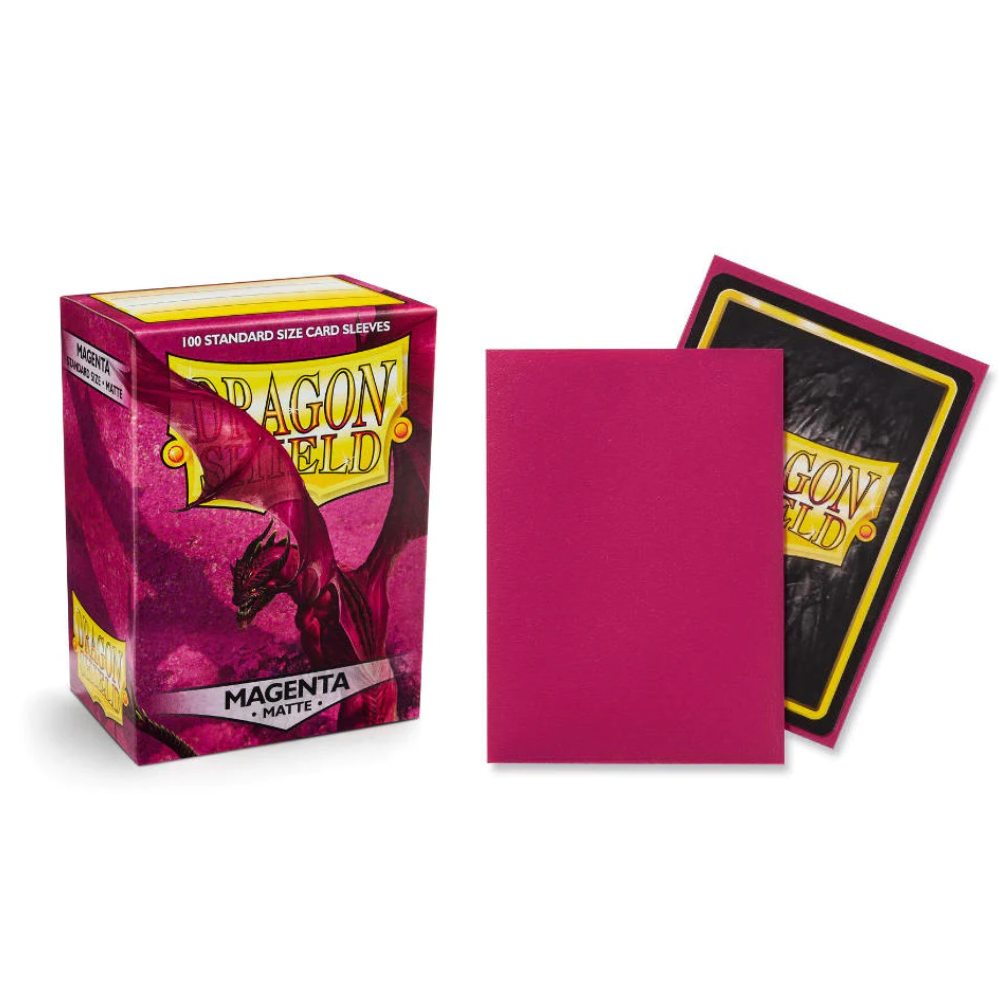 Arcane Tinmen Dragon Shield Magenta Matte Sleeves 100 Count 63x88mm
