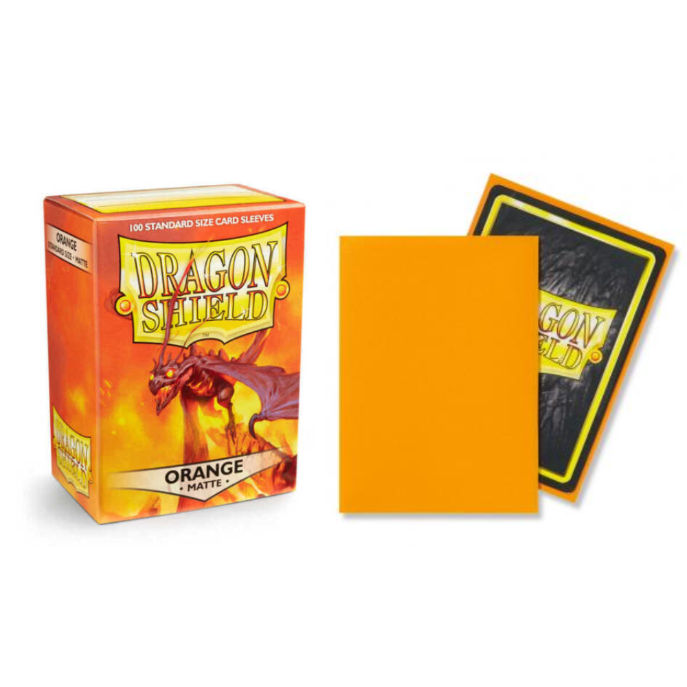 Arcane Tinmen Dragon Shield Matte Orange Sleeves 100 Pack