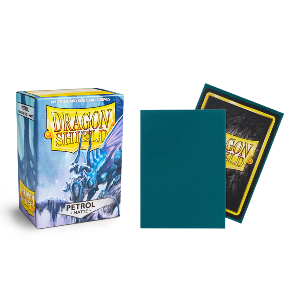 Arcane Tinmen Dragon Shield Matte Petrol Teal Sleeves 100ct