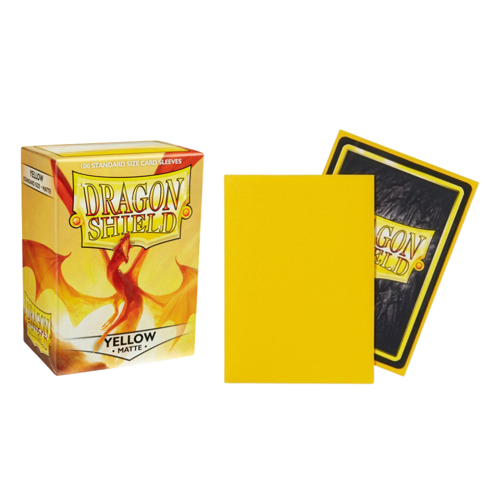 Dragon Shield Matte Yellow Sleeves 100 Pack Elichaphaz