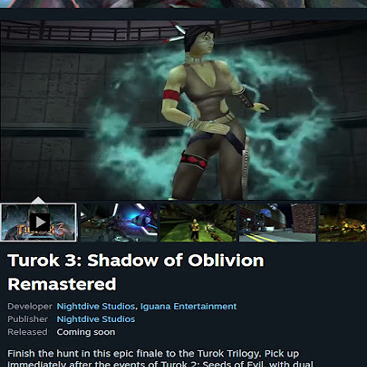 Iguana Entertainment Turok | Steam by Nightdive Studios
