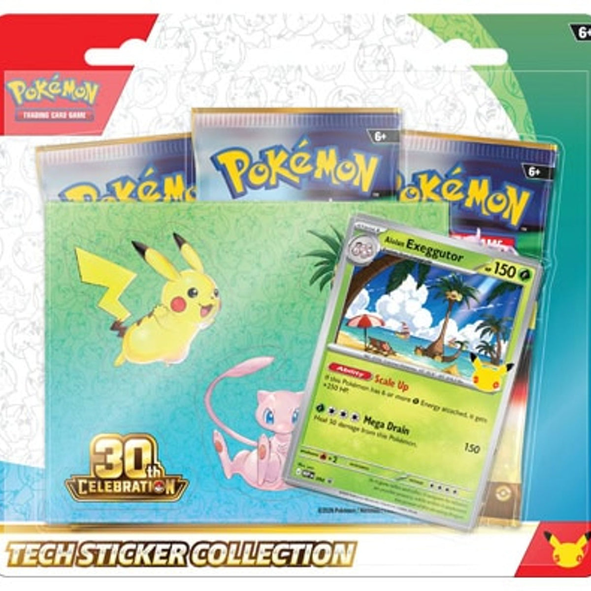 Pokémon 30th Celebration Tech Sticker Collection